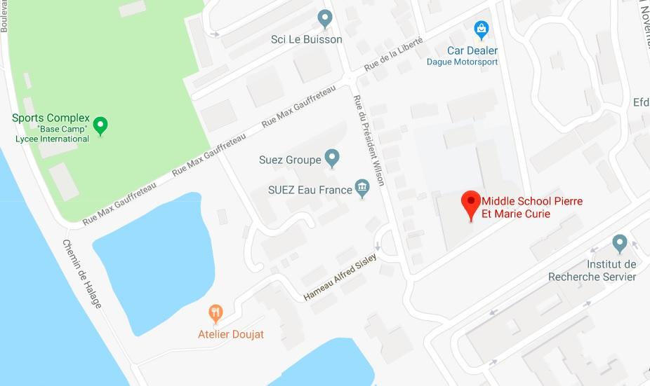 Google map - Collège Pierre et Marie Curie